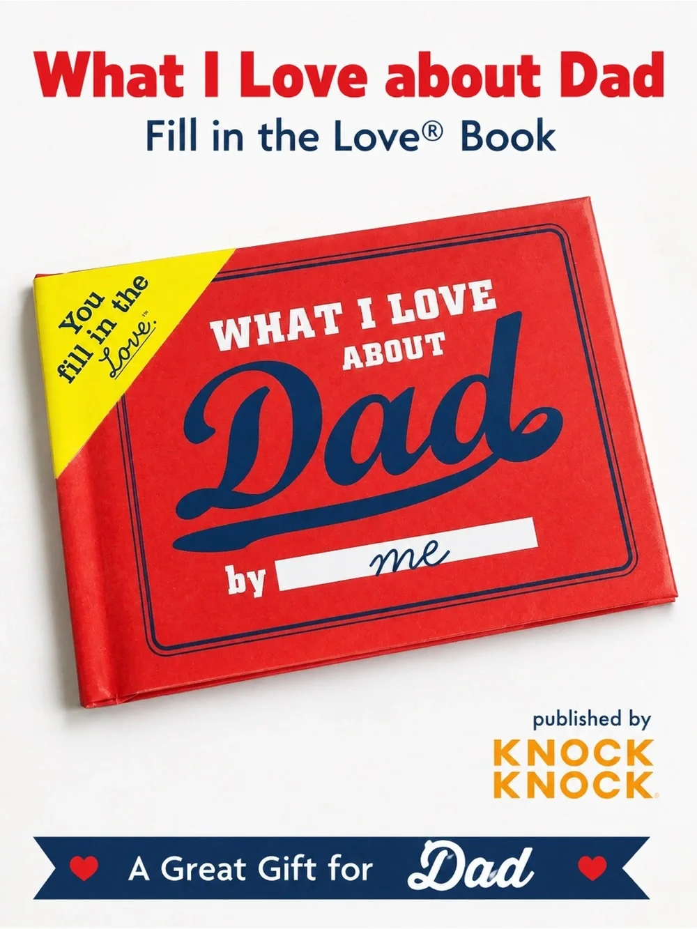 Father’s Day! What I Love about Dad Fill in the Love® Book 📕 Perfect Dad Gift